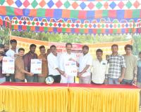 సెయింట్ మెరిస్ యూత్ ఆధ్వర్యంలో నిర్వహించే మెగా వాలిబాల్ టోర్నమెంట్ బ్రోచర్ ఆవిష్కరణ