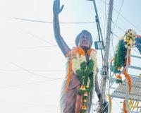 అంగరంగ వైభవంగా ఇందిరా గాంధీ విగ్రహావిష్కరణ.