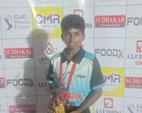 మిర్యాలగూడ వాసి అండర్-16 క్రికెట్ బ్యాట్స్మెన్,కీపర్ గా ఎంపిక