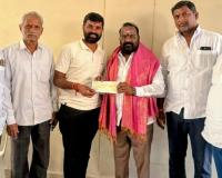 క్యాసారం మల్లన్న ఆలయ నిర్మాణానికి రూ.25 వేల ఆర్థిక సహాయం.