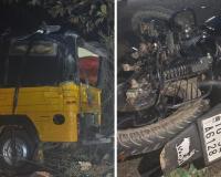 అతివేగంతో ఆటోను ఢీ కొట్టిన బైక్.