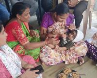 అంగన్వాడి కేంద్రంలో చిన్నారులకు అన్నప్రాసన ...