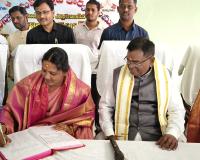 మున్సిపల్ చైర్మన్,వైస్ చైర్మన్ ల పదవీ బాధ్యతలు స్వీకరణ.