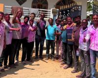 ఉల్లాసంగాజడ్జిలు,న్యాయవాదుల హోలీ సంబరాలు