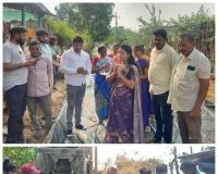 సర్పంచ్ దబ్బకట్ల సుమన్ ఆధ్వర్యంలో పూసూరులో సీసీ రోడ్ల నిర్మాణానికి శ్రీకారం