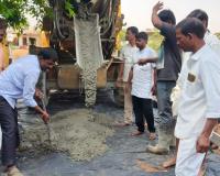 బిజ్వార్ లో సీసీ రోడ్డు పనులు ప్రారంభం 