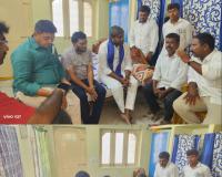 రిపోర్టర్ సృజన్  పరామర్శించిన ఆర్థిక సహాయం అందించిన