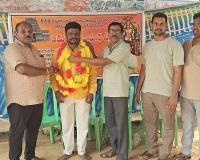 ఆలయ భూముల రక్షణకై నిరాహార దీక్ష