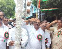భద్రాచలం ఆల్ పెన్షనర్స్ కార్యాలయం ముందు ఘనంగా జాతీయ పతాకావిష్కరణ 