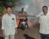 సర్పంచ్ పూసం ఎల్లయ్య ఆధ్వర్యంలో గేట్ కారేపల్లిలో ఫాగ్గింగ్