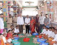 మైసిగండి మైసమ్మ దేవస్థాన హుండీ లెక్కింపు.