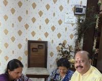 తమ్ముడికి రాఖీ కట్టిన ఎమ్మెల్యే సబితా ఇంద్రారెడ్డి. 