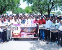 రూపా రెడ్డి హత్యను ఖండిస్తూ ట్రస్మా ఆధ్వర్యంలో భారీ సంఘీభావ ర్యాలీ