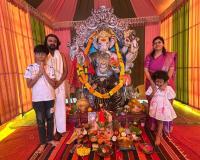 గణనాథుడికి నిశాంక్ కుటుంబ సభ్యుల ప్రత్యేక పూజలు.