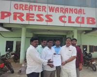 వరంగల్ జిల్లా సర్పంచుల సంఘం జేఏసీ అధ్యక్షుడిగా దండెం సంపత్ నియమాకం
