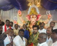 శంషాబాద్ లో వినాయక పూజలో కార్తీక్ రెడ్డి.