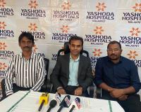 రోడ్డు ప్రమాదంలో యువకుడి తలకు తీవ్రమైన గాయాలు అత్యవసర  మెదడు శస్త్రచికిత్సతో రోగి ప్రాణాలు నిలబెట్టిన మలక్ పేట్ యశోదా వైద్యులు