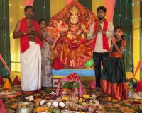 గోవిందుతండాలో వైభవంగా బాల త్రిపుర సుందరి అమ్మవారి అలంకరణ