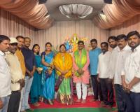 _దుర్గామాత నవరాత్రి ఉత్సవాల్లో పాల్గొన్న బీఆర్ఎస్ సీనియర్ నాయకుడు జలిగం రాకేష్