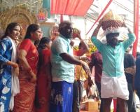 పాకబండ బజార్లో అమ్మవారి విగ్రహం భారీ విగ్రహము,నాలుగో వార్షికోత్సవం
