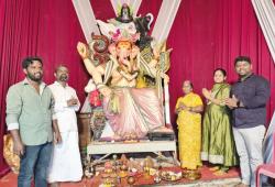 అక్కన్నపేట్ లో ఘనంగా విఘ్నేశ్వరుడు పూజలు.                