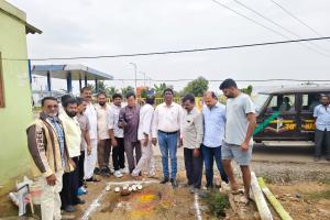 మంత్రి గారి ఆదేశాల మేరకు 33 కెవి లైన్ మార్పు కు శంకుస్థాపన