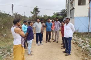 16వ డివిజన్ పరిధిలోని జాన్ పాక లో పలు అభివృద్ధి పనులు పరిశీలన