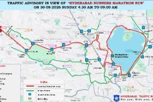 హైదరాబాద్‌లో నేడు ట్రాఫిక్ ఆంక్షలు.. మారథాన్‌ నేపథ్యంలో వాహనదారులకు అలర్ట్