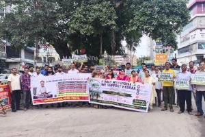 మణికొండలో వాక్ విత్ హైడ్రా ర్యాలీ 