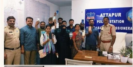 పోగొట్టుకున్న 25 మొబైల్ ఫోన్లు సిఈఐఆర్ పోర్టల్ ద్వారా రికవరీ..                                                                