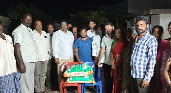 మానవతా సేవలో...కాంగ్రెస్ నాయకుడు గుడిపూడి తిరుమలరావు