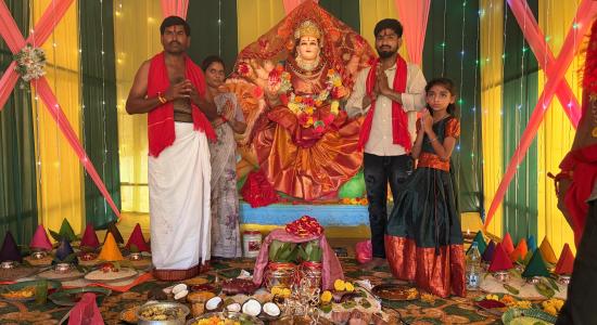 గోవిందుతండాలో వైభవంగా బాల త్రిపుర సుందరి అమ్మవారి అలంకరణ